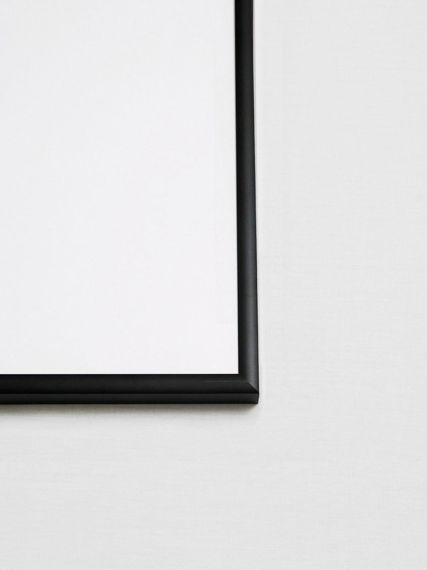 Marco metálico negro 21x30 cm
